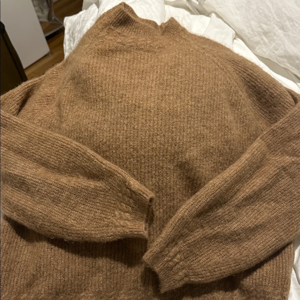 Sezane Otis Jumper Sweater Camel